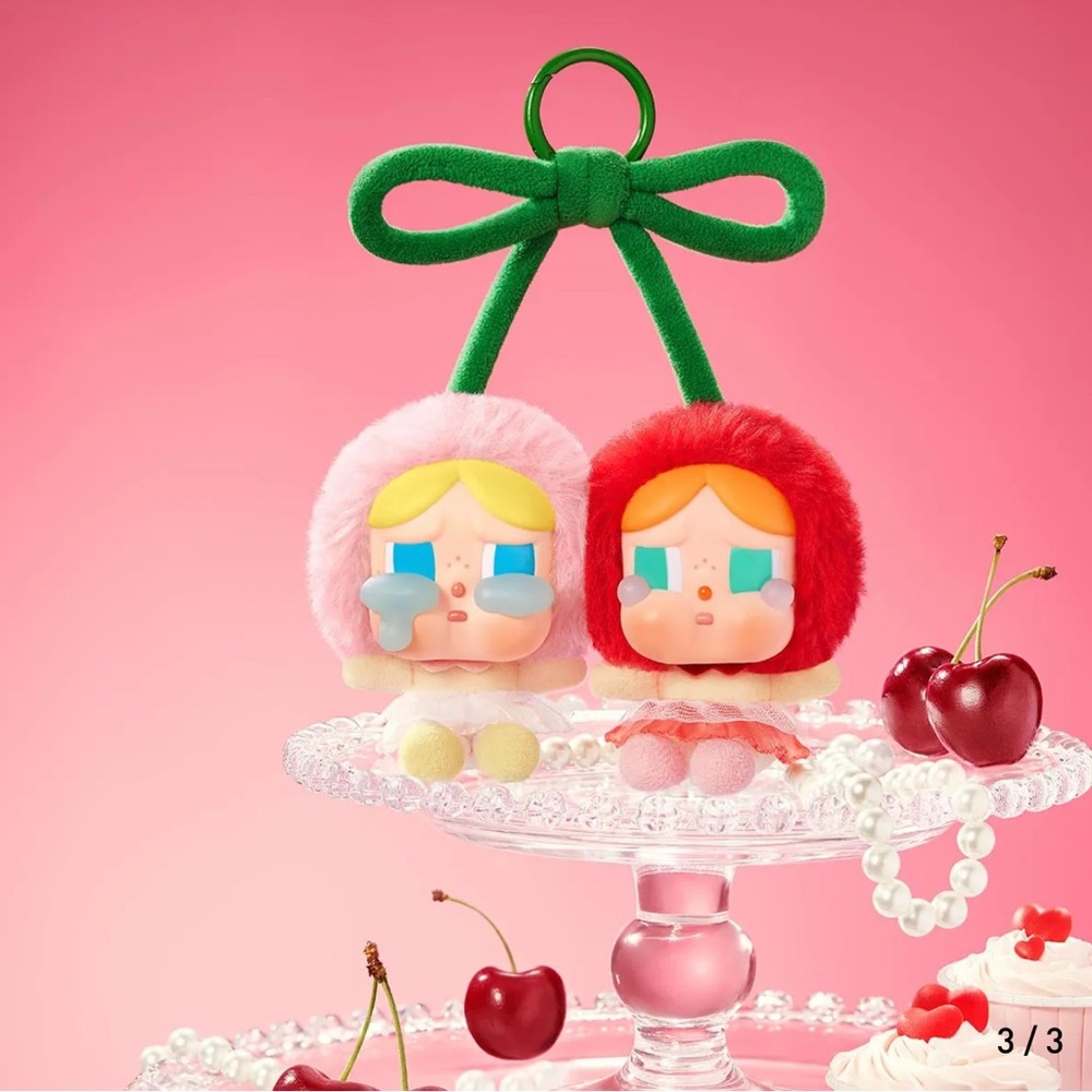 CRYBABY Crying For Love Series-Vinyl Plush Hanging Card (Love You Cherry Much)